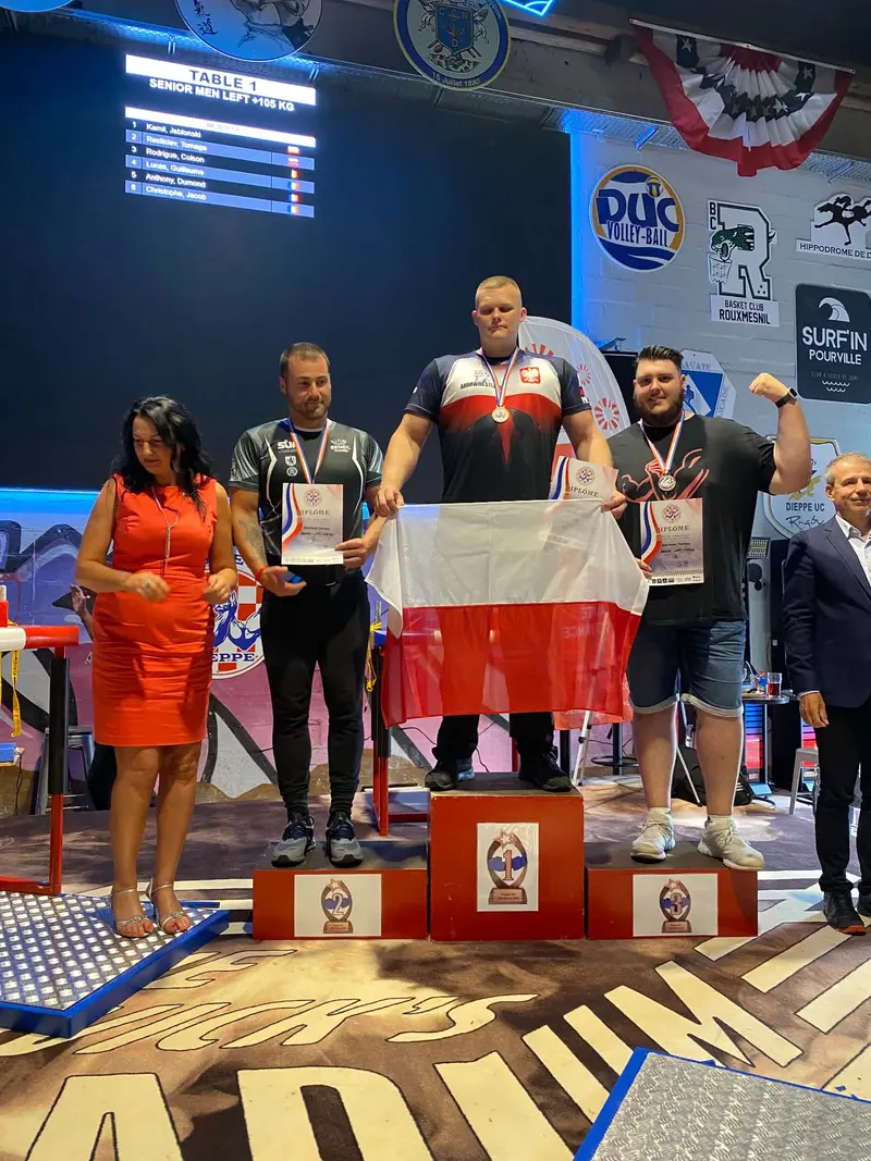 Rodrigue Colson sur le podium de la Coupe du monde IFA à Dieppe, en 2020