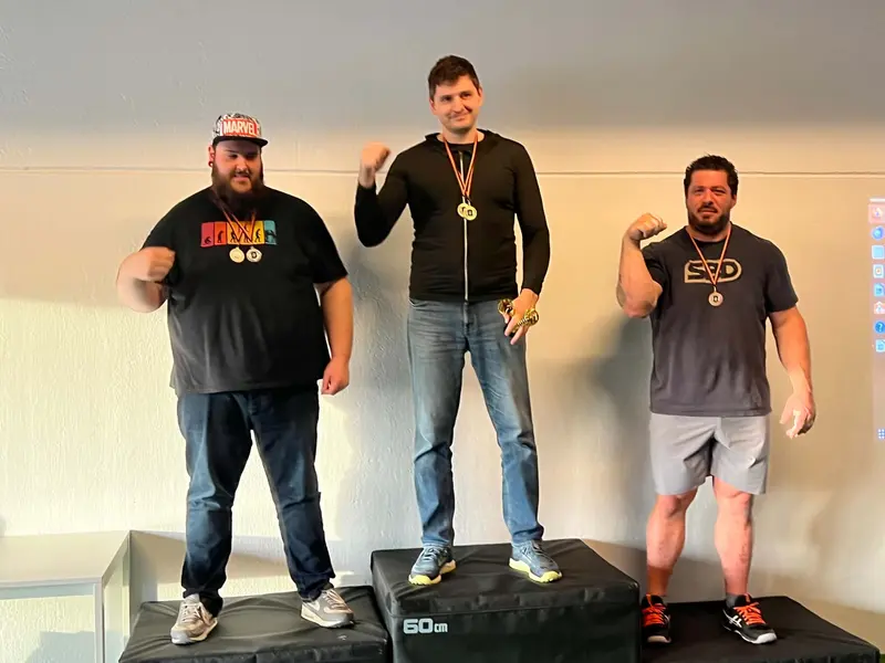 Rodrigue Colson sur le podium de l’Open international de Flandre, en 2024